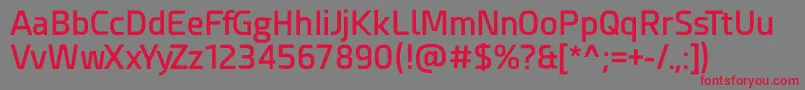 Esphimere Semi Bold Font – Red Fonts on Gray Background