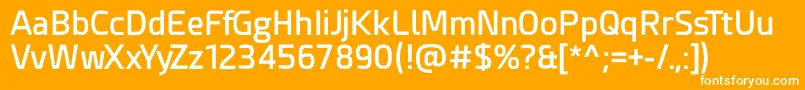 Esphimere Semi Bold Font – White Fonts on Orange Background