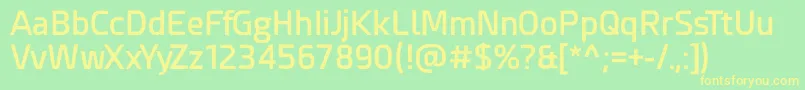 Esphimere Semi Bold Font – Yellow Fonts on Green Background