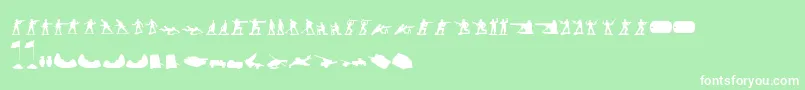 GreenArmyMen Font – White Fonts on Green Background