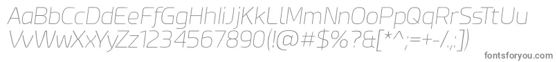 Шрифт Esphimere Thin Italic – серые шрифты