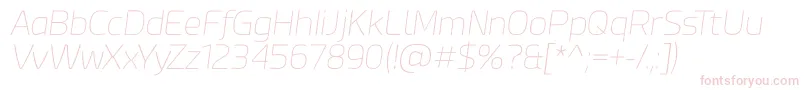 Esphimere Thin Italic Font – Pink Fonts on White Background