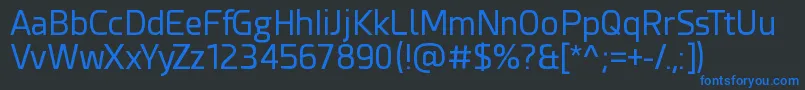 Esphimere Font – Blue Fonts on Black Background