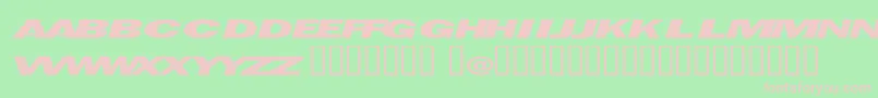 Espionage Font – Pink Fonts on Green Background