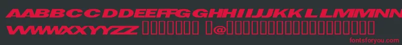 Espionage Font – Red Fonts on Black Background