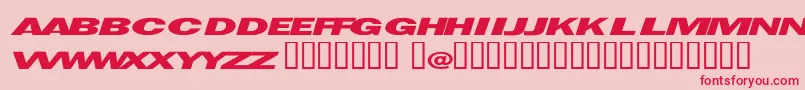 Espionage Font – Red Fonts on Pink Background