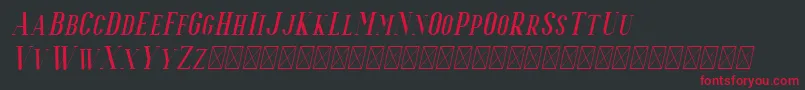 fuente Espoir Serif Italic – Fuentes Rojas Sobre Fondo Negro