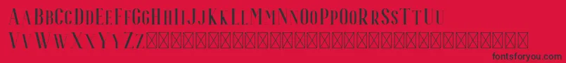 Police Espoir Serif – polices noires sur fond rouge
