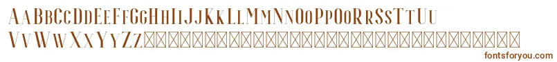 Czcionka Espoir Serif – brązowe czcionki na białym tle