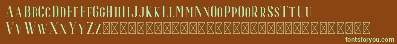 Espoir Serif Font – Green Fonts on Brown Background