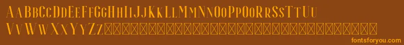 Espoir Serif Font – Orange Fonts on Brown Background
