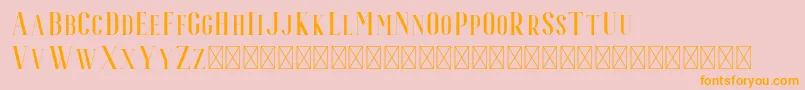 Espoir Serif Font – Orange Fonts on Pink Background