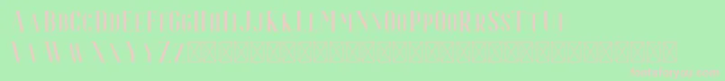 Espoir Serif Font – Pink Fonts on Green Background