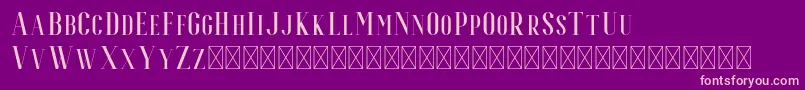 Espoir Serif Font – Pink Fonts on Purple Background