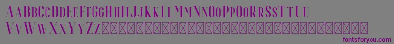 Espoir Serif Font – Purple Fonts on Gray Background