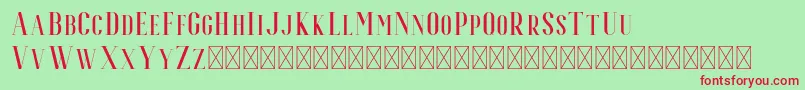 Espoir Serif Font – Red Fonts on Green Background