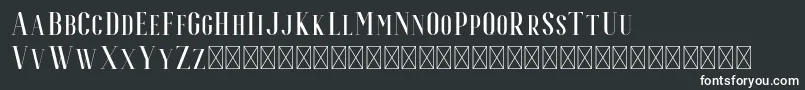 フォントEspoir Serif – 白い文字