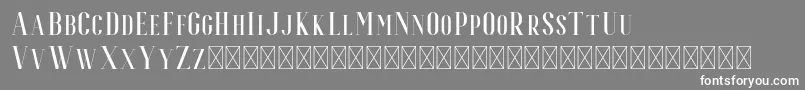 Espoir Serif Font – White Fonts on Gray Background