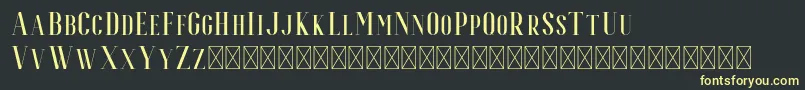 Espoir Serif Font – Yellow Fonts on Black Background