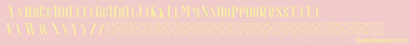 Espoir Serif Font – Yellow Fonts on Pink Background