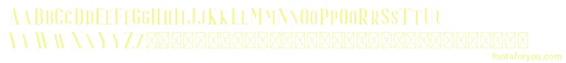 フォントEspoir Serif – 黄色のフォント