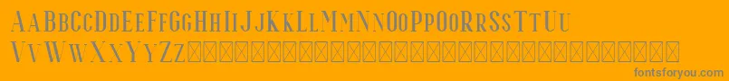 Espoir Serif-Schriftart – Graue Schriften auf orangefarbenem Hintergrund