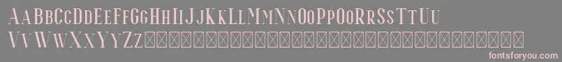 Espoir Serif Font – Pink Fonts on Gray Background