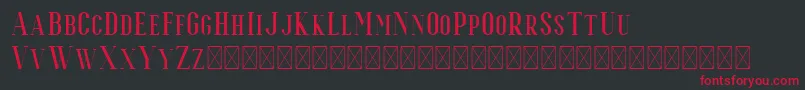 Espoir Serif Font – Red Fonts on Black Background