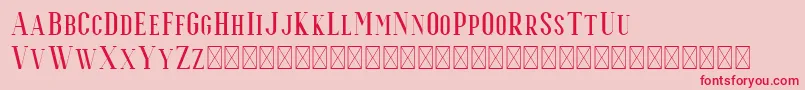 Espoir Serif Font – Red Fonts on Pink Background