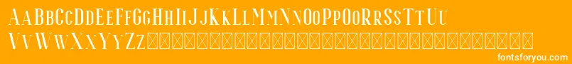 Espoir Serif Font – White Fonts on Orange Background