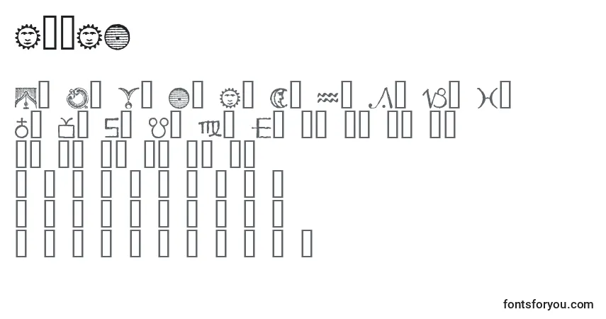 Schriftart ESSED    (126098) – Alphabet, Zahlen, spezielle Symbole