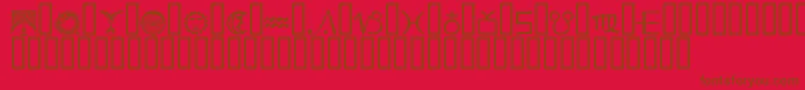 ESSED    Font – Brown Fonts on Red Background