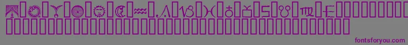 ESSED    Font – Purple Fonts on Gray Background