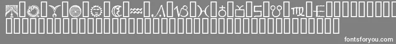 フォントESSED    – 灰色の背景に白い文字