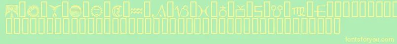 ESSED    Font – Yellow Fonts on Green Background