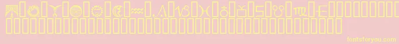 ESSED    Font – Yellow Fonts on Pink Background