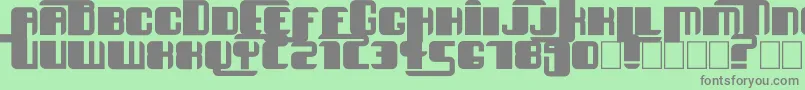 EsseF Font – Gray Fonts on Green Background