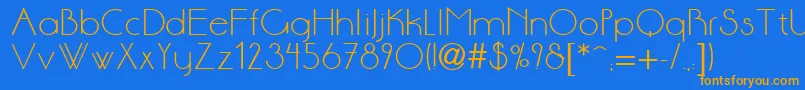 Sonne Font – Orange Fonts on Blue Background