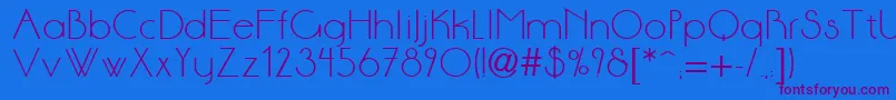 Sonne Font – Purple Fonts on Blue Background