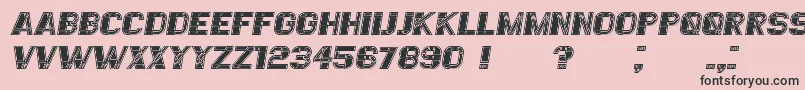 EssereFilled Italic-Schriftart – Schwarze Schriften auf rosa Hintergrund