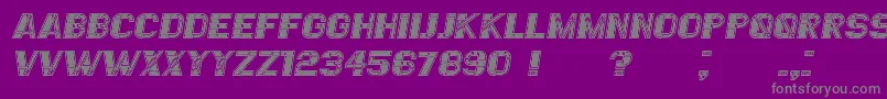 EssereFilled Italic Font – Gray Fonts on Purple Background