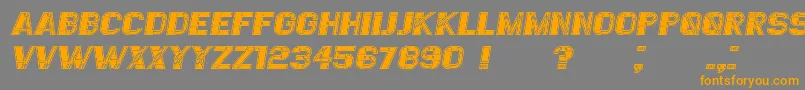 EssereFilled Italic Font – Orange Fonts on Gray Background