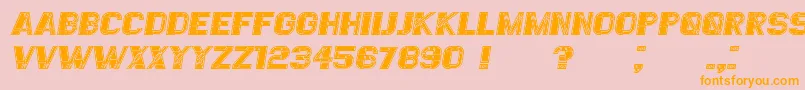 EssereFilled Italic Font – Orange Fonts on Pink Background