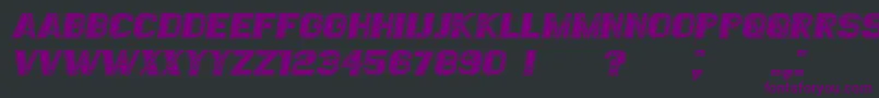 EssereFilled Italic Font – Purple Fonts on Black Background