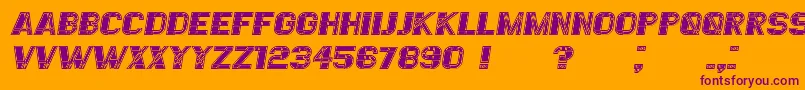 EssereFilled Italic Font – Purple Fonts on Orange Background