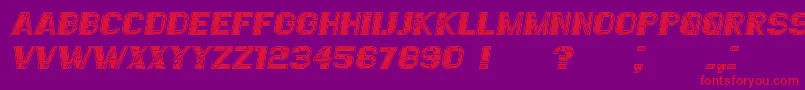fuente EssereFilled Italic – Fuentes Rojas Sobre Fondo Morado