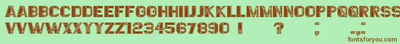 EssereFilled Font – Brown Fonts on Green Background