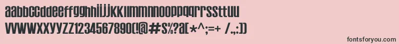 Establo-Schriftart – Schwarze Schriften auf rosa Hintergrund