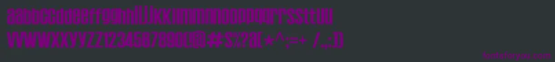 Establo Font – Purple Fonts on Black Background