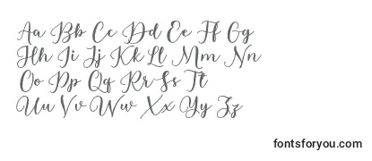 Czcionka Estafet Letter Script